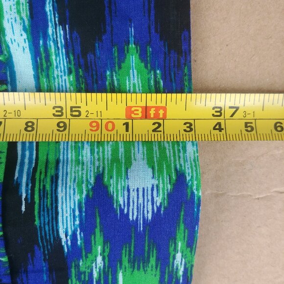 Rabbit Rabbit Rabbit blue green cotton dress shell buttons 12 Petite - Picture 11 of 13